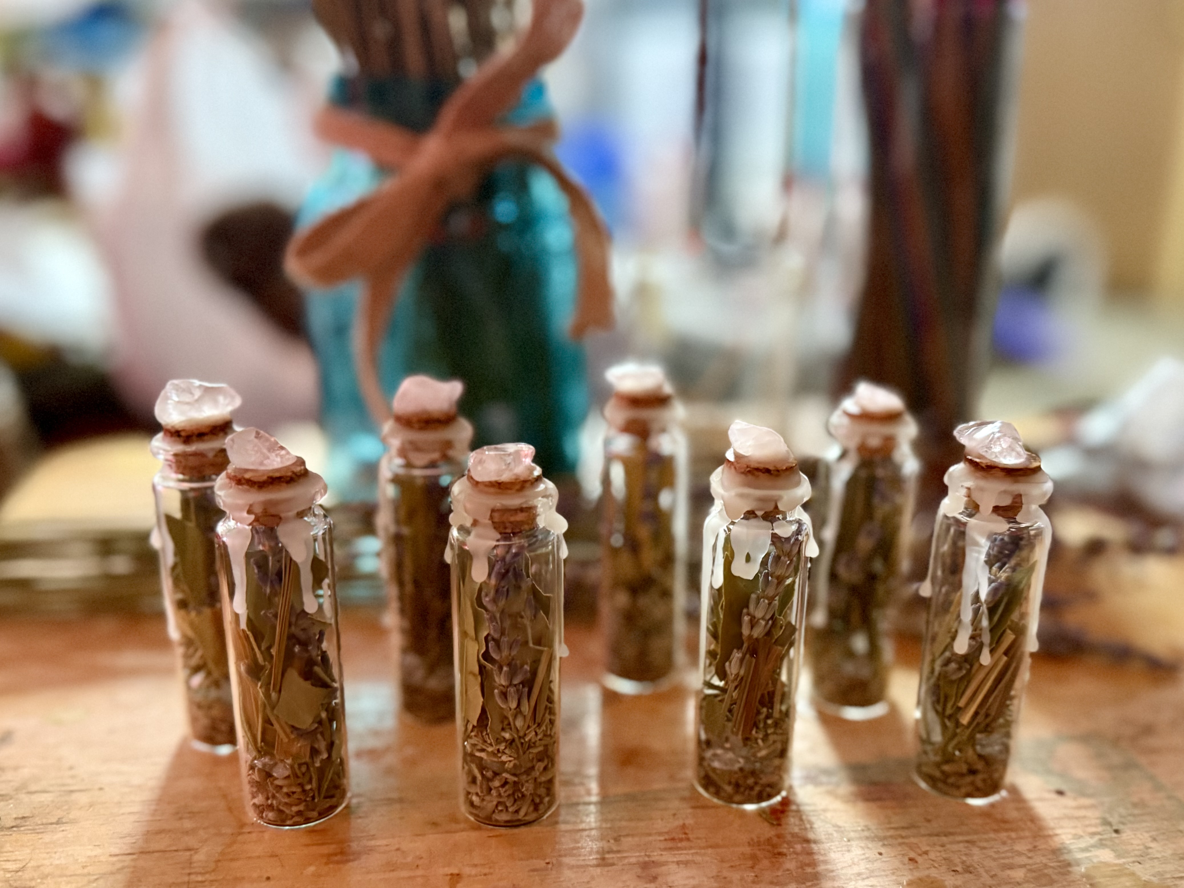 Botanical intention jar handcrafted in Montana